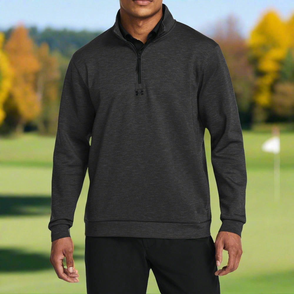 Under Armour Drive Midlayer Pullover - Black/Anthracite duck cloth
