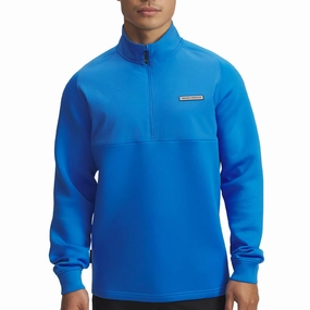 Under Armour Drive Pro Hybrid 1/2 Zip Pullover - Blue Atlantis/Black Comfortable Outfit