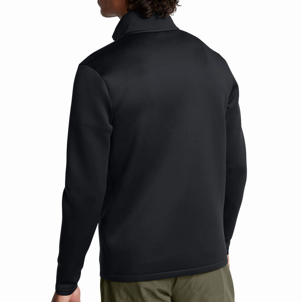 Winter Layer Matte Finish Under Armour Drive Pro Storm Hybrid 1/2 Zip Sweater - Black