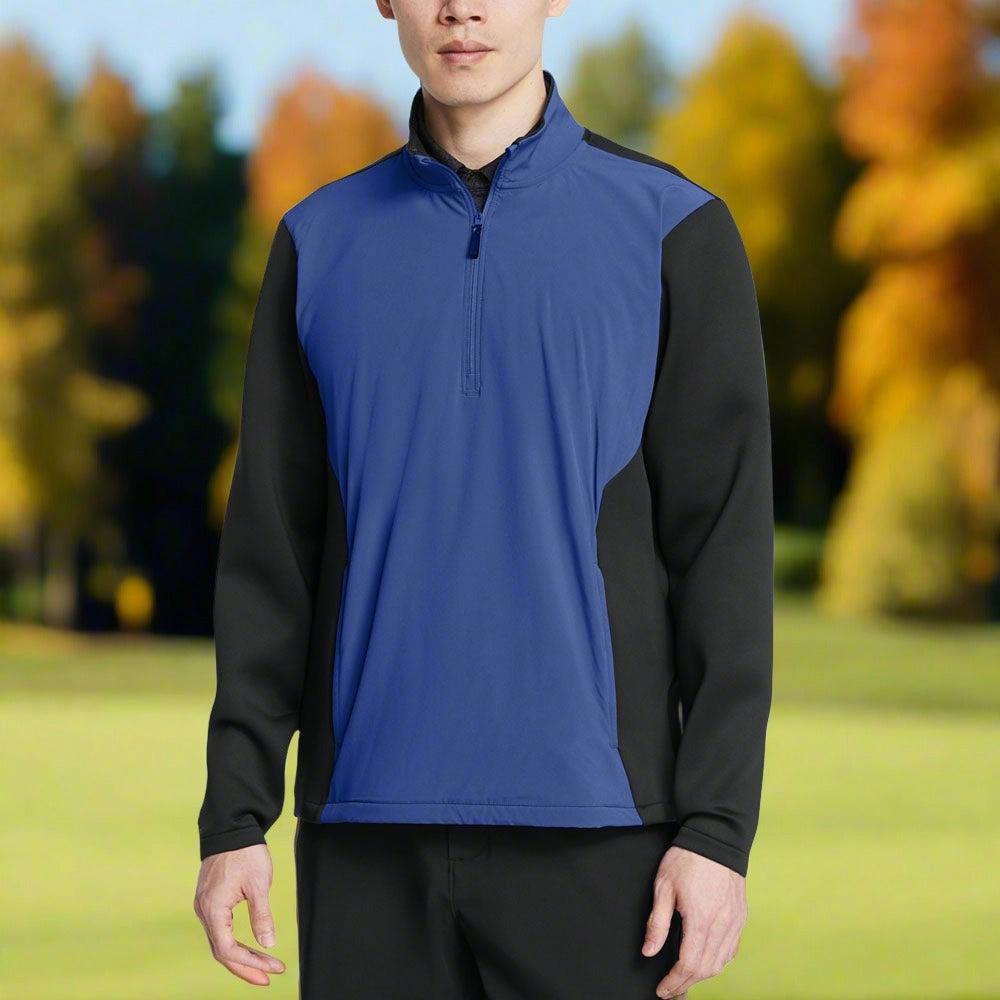 Under Armour Drive Pro Storm Hybrid 1/2 Zip Sweater - Tech Blue/Black Fashion Top product chain toughness