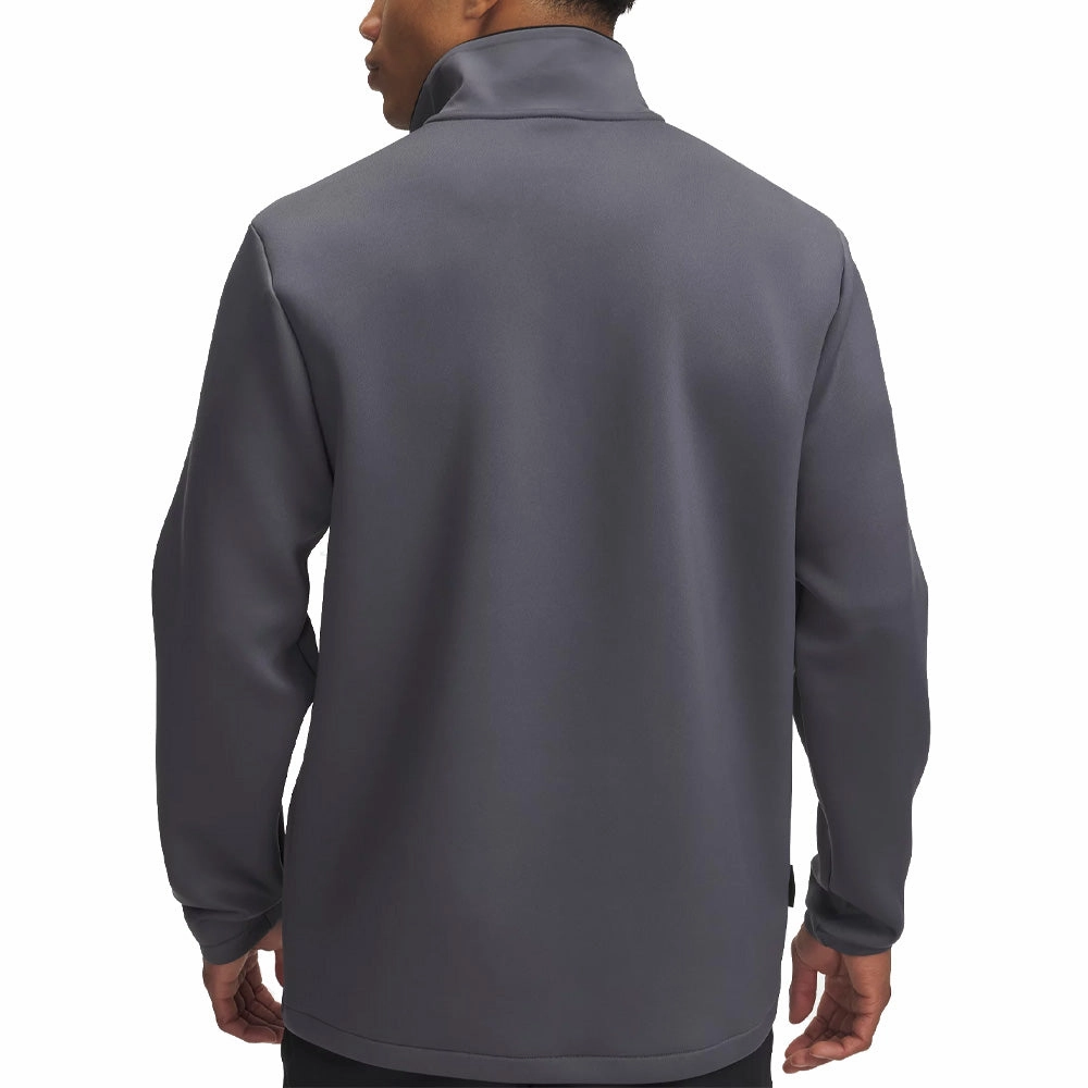 Under Armour Drive Pro Storm Hybrid 1/4 Zip - Castlerock/Metallic Silver shrink-resistant Timeless Chic