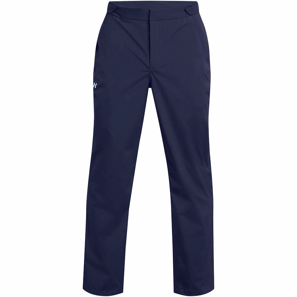 Under Armour Drive Rain Waterproof Trousers - Midnight Navy/Metallic Silver
