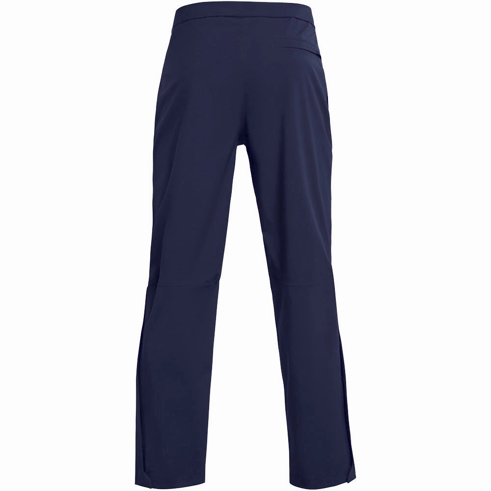 Under Armour Drive Rain Waterproof Trousers - Midnight Navy/Metallic Silver