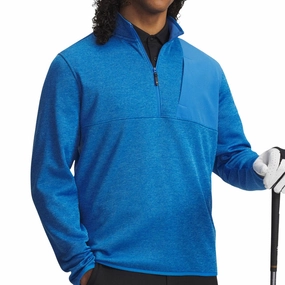 Under Armour Drive Sweaterfleece 1/2 Zip Pullover - Blue Atlantis/Viral Blue/Blue Atlantis product comparison Cozy Comfort