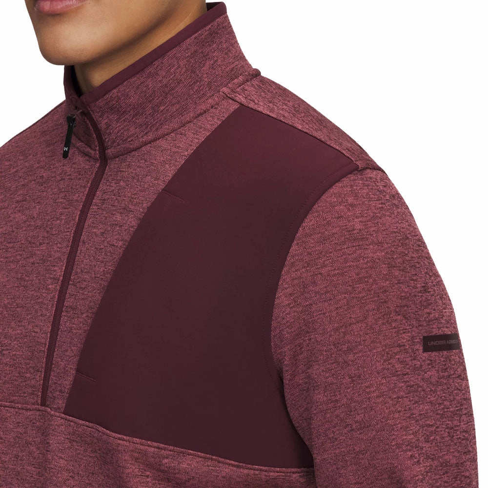 Cozy Fleece Layer Essential Under Armour Drive Sweaterfleece 1/2 Zip Pullover - Dark Maroon