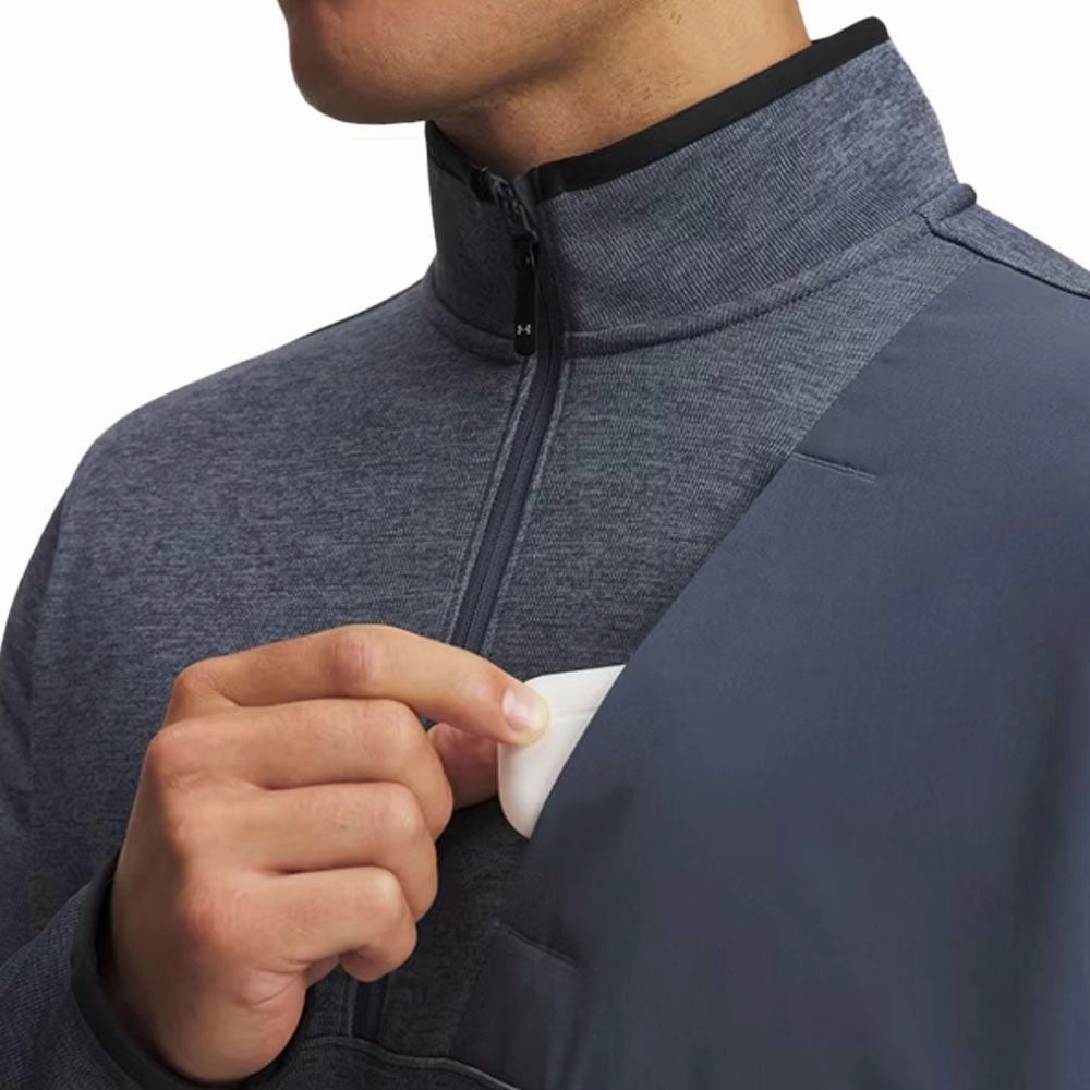 Winter Comfort right for beach trips Under Armour Drive Sweaterfleece 1/2 Zip Pullover - Downpour Grey