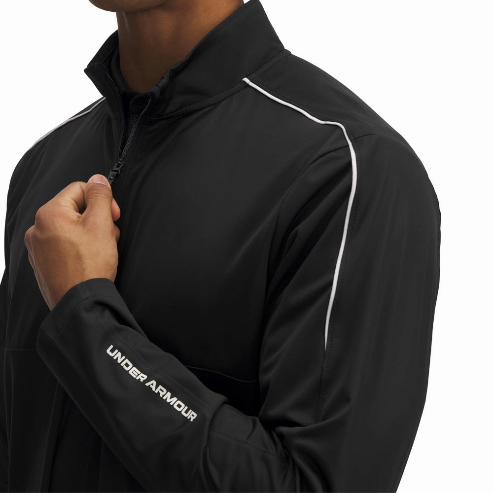 goes with sneakers Under Armour Drive Wind Half Zip Pullover - Black/White
