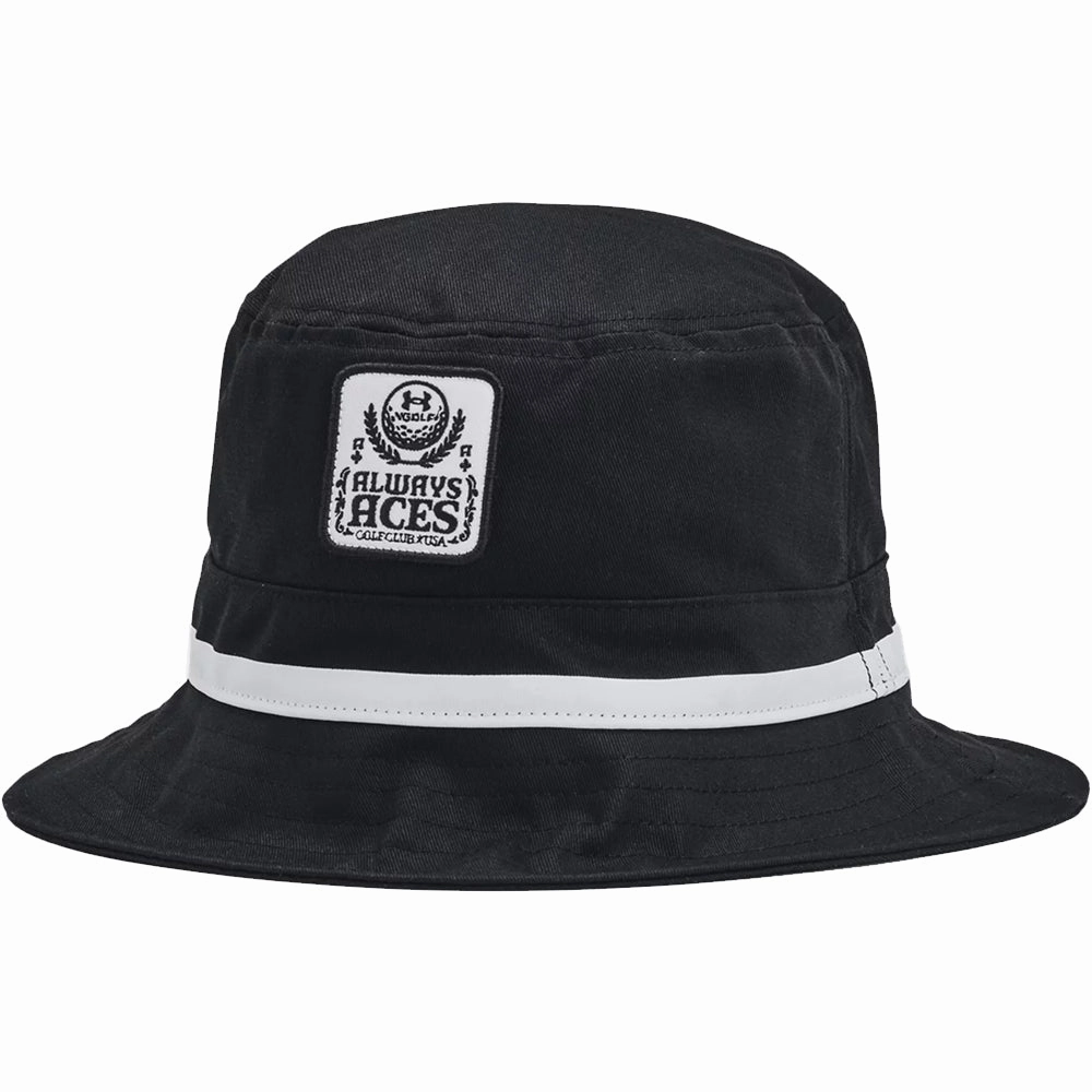 Under Armour Driver Golf Bucket Hat - Black Carefree Feel All Fit Style