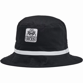 Under Armour Driver Golf Bucket Hat - Black Carefree Feel All Fit Style