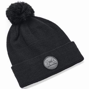 Under Armour Driver Pom Beanie - Black Travel Layer