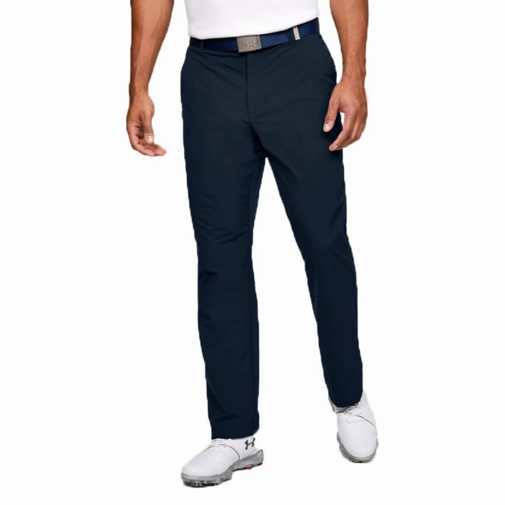 Neutral Tone Casual Layer Fit Under Armour EU Tech Straight Trousers - Navy