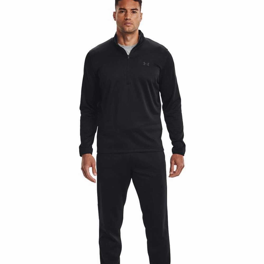 Under Armour Fleece 1/2 Zip Pullover - Black Fashionable Design