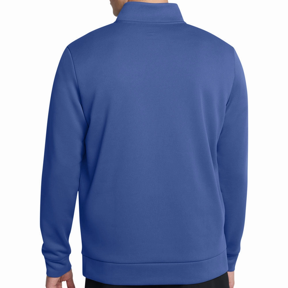 Layered Style Under Armour Fleece 1/4 Zip Sweater - Tech Blue
