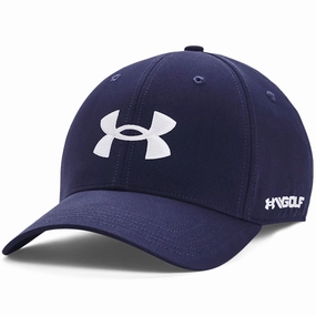 Under Armour Golf96 Cap - Midnight Navy Elegant Finish Flat brim