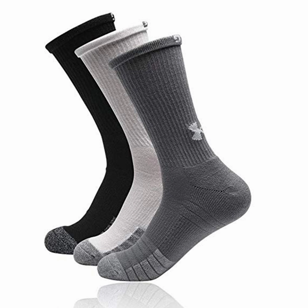Affordable Lantern sleeve Under Armour Heatgear Crew Socks (3 Pack) - Black/Steel/White