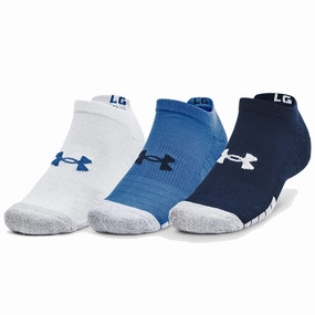 Under Armour HeatGear No Show Socks (3 Pack) - Academy Navy Hill Allergen-free
