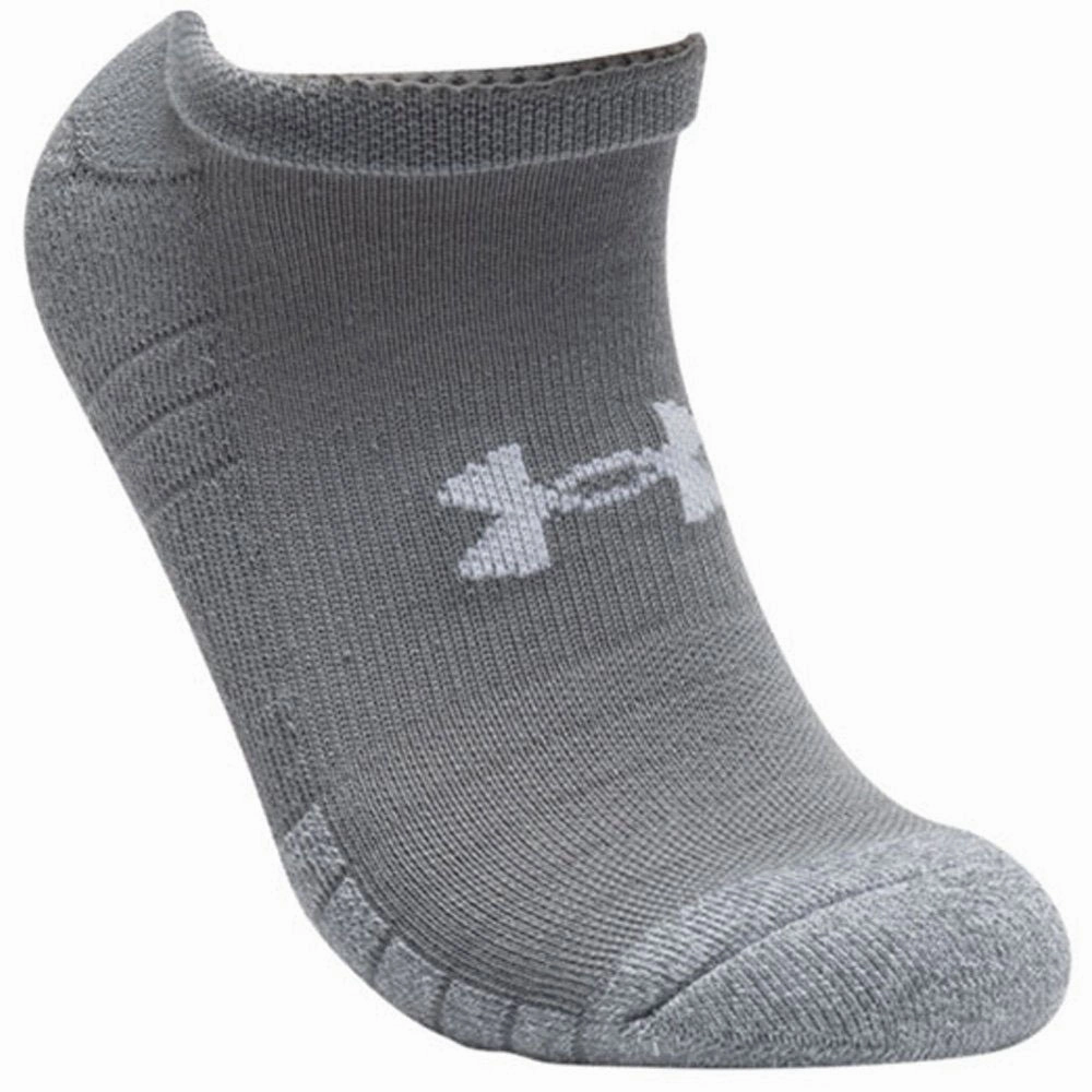 Bardot Under Armour HeatGear No Show Socks (3 Pack) - Grey/Black/White