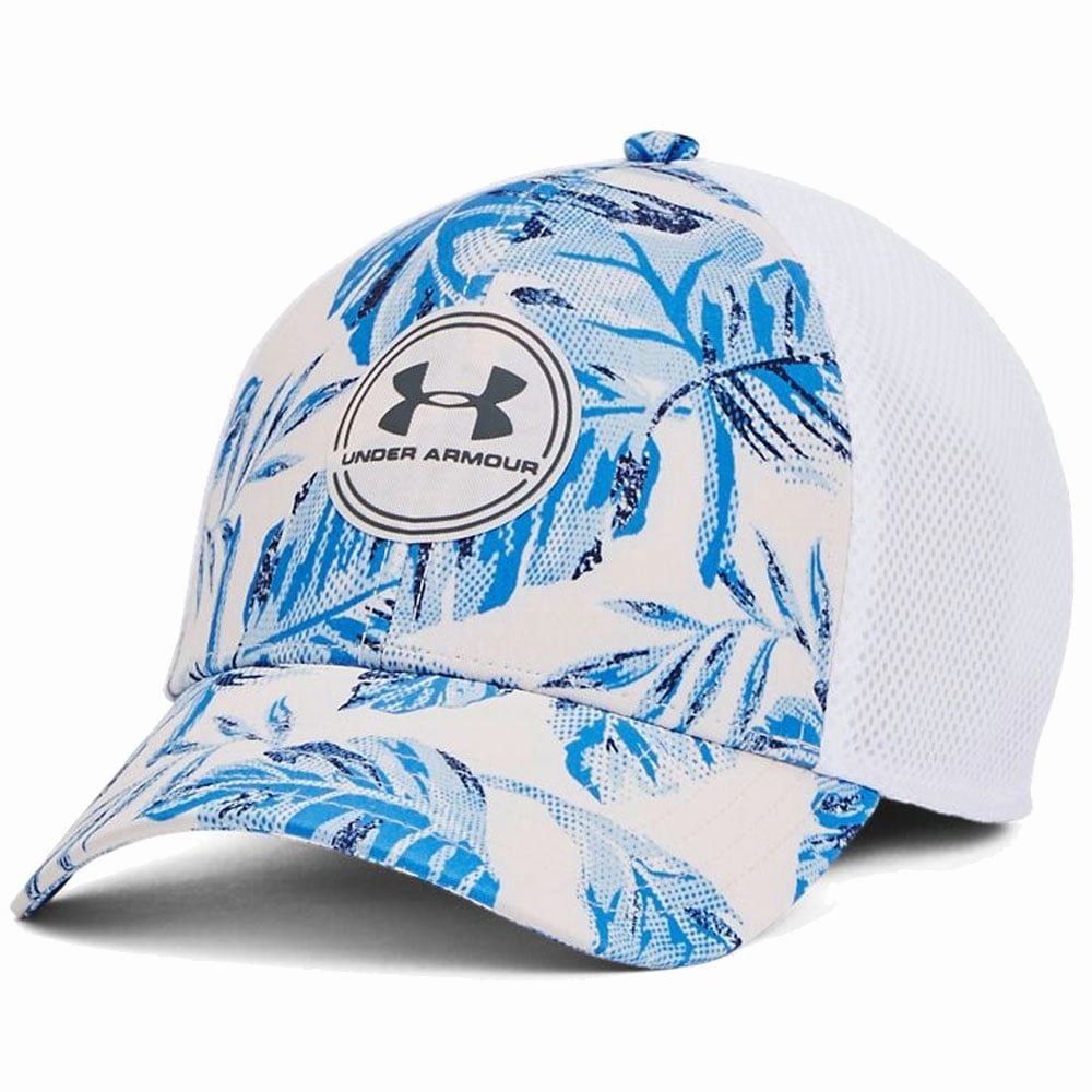 Clean Accent Summer Vibes Under Armour Iso-Chill Driver Mesh Cap - Rush Red Tint/Pitch Grey