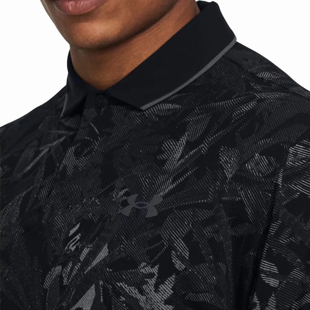 Under Armour Iso-Chill Edge Polo Shirt - Black/Pitch Gray/Castlerock Weekend Fashion Date night