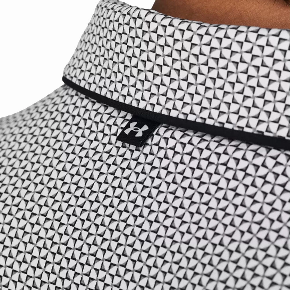 Under Armour Iso-Chill Verge Polo Shirt - White/Halo Gray/Black School Uniform Relaxed Vibes