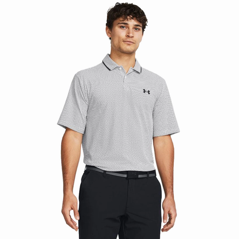Under Armour Iso-Chill Verge Polo Shirt - White/Halo Gray/Black Timeless casual wear