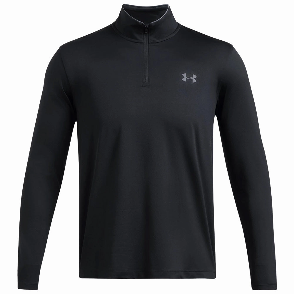 Under Armour Matchplay 1/4 Zip Pullover - Black/Pitch Gray Casual Outfit Daily Minimal