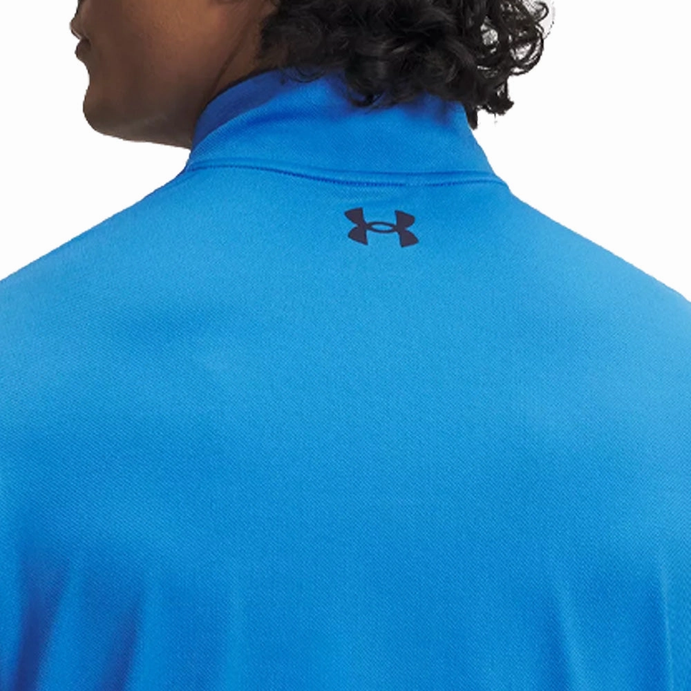comfortable top Stylish Hoodie Under Armour Matchplay 1/4 Zip Pullover - Blue Atlantis/Midnight Navy/Midnight Navy