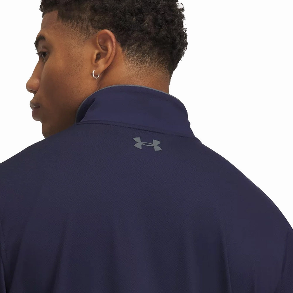 Under Armour Matchplay 1/4 Zip Pullover - Midnight Navy/Pitch Gray Effortless Wear