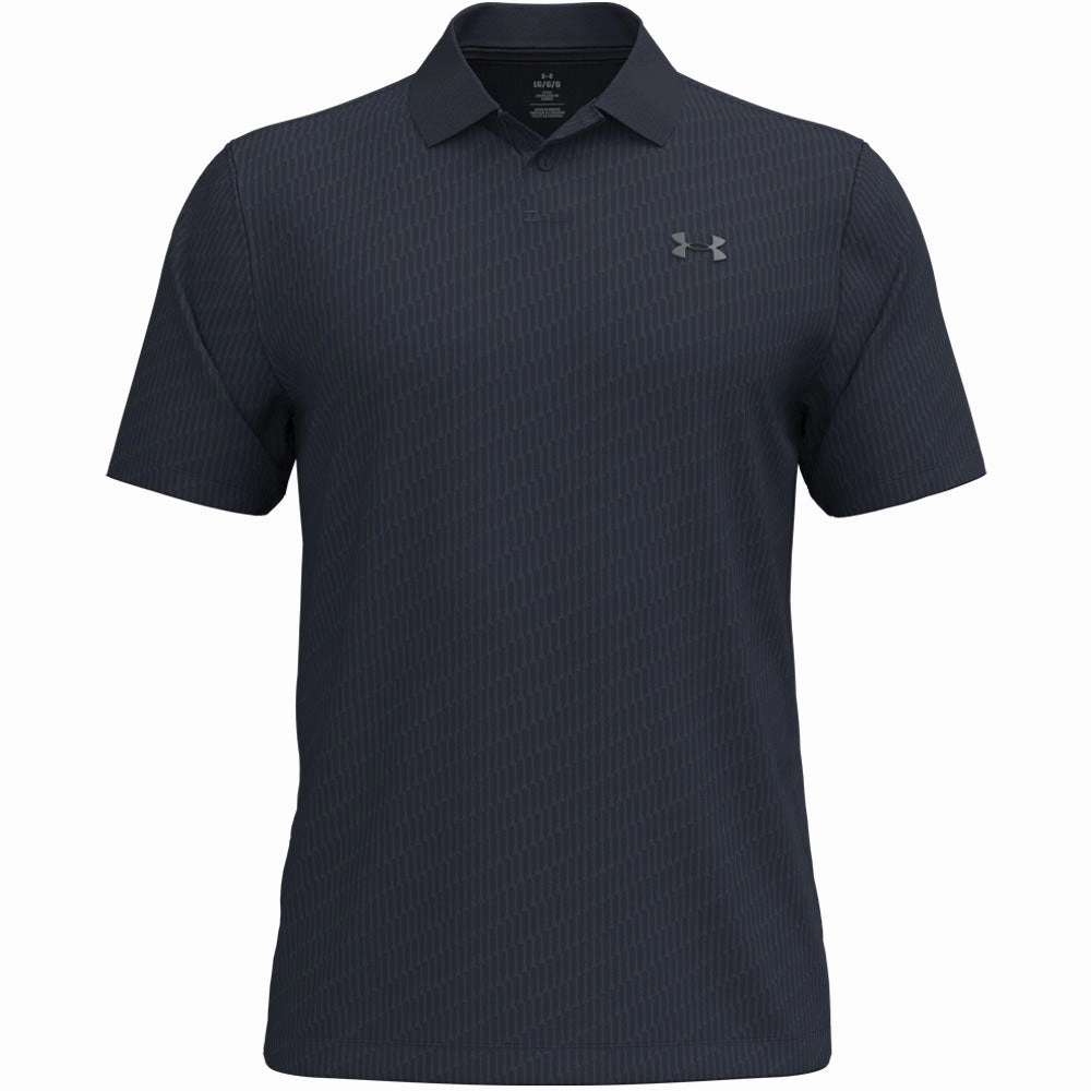 Under Armour Matchplay Printed Polo Shirt - Midnight Navy/Washed Navy/Pitch Gray Modern Outfit