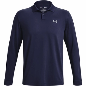 Casual Choice long sleeved Under Armour Performance 3.0 Long Sleeve Polo Shirt - Midnight Navy