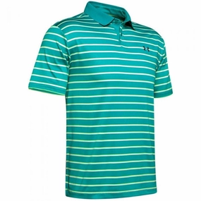 Under Armour Performance Polo 2.0 Divot Stripe - Green Minimal Look
