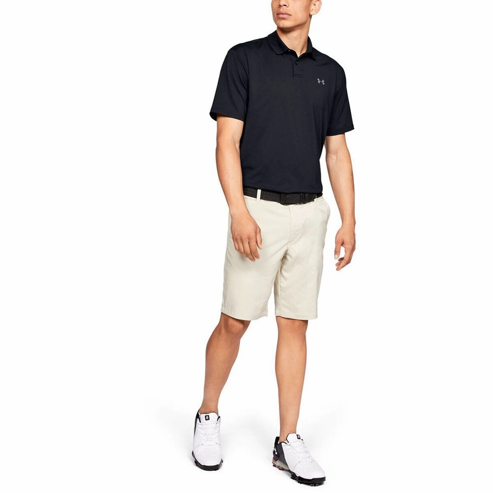Non Toxic Printing Trendy Comfort Fit Under Armour Performance Polo Shirt 2.0 - Black/Pitch Grey
