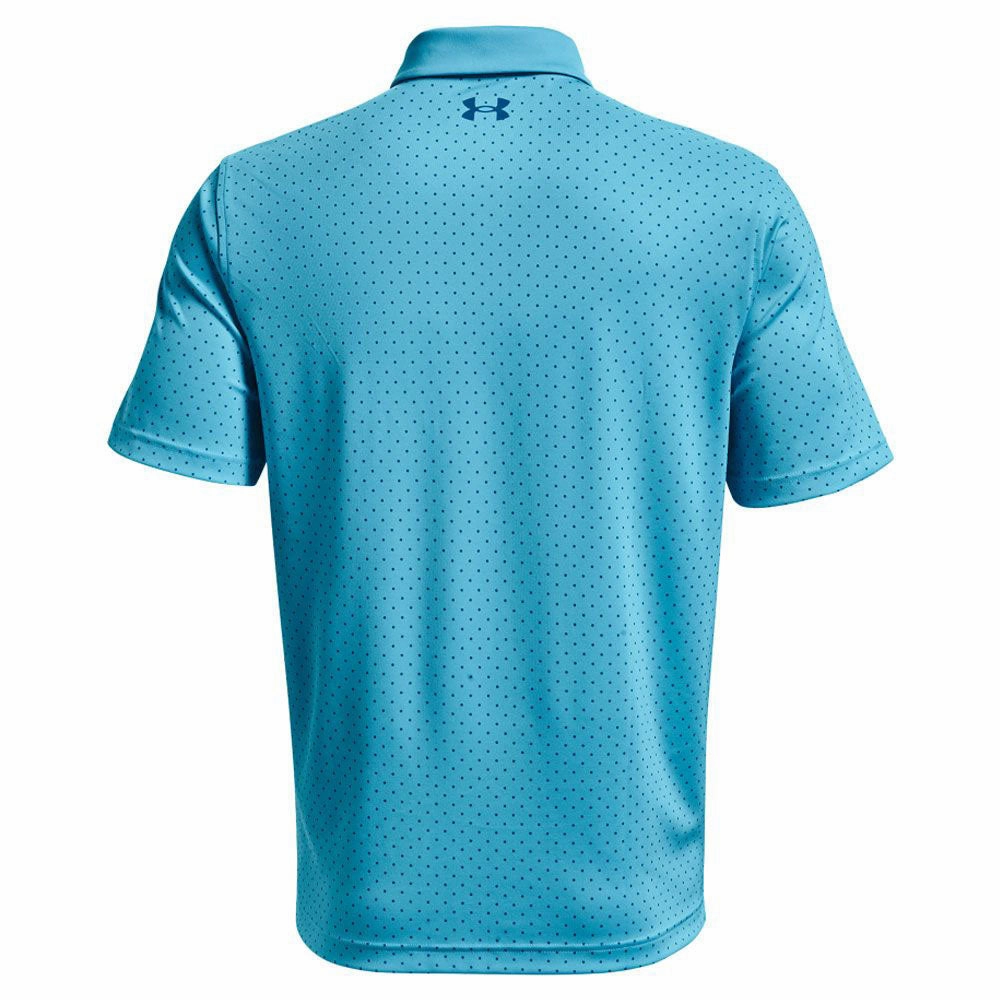 Chic Fashion AllSeasonWear Under Armour Performance Printed Polo Shirt - Fresco Blue/Cruise Blue