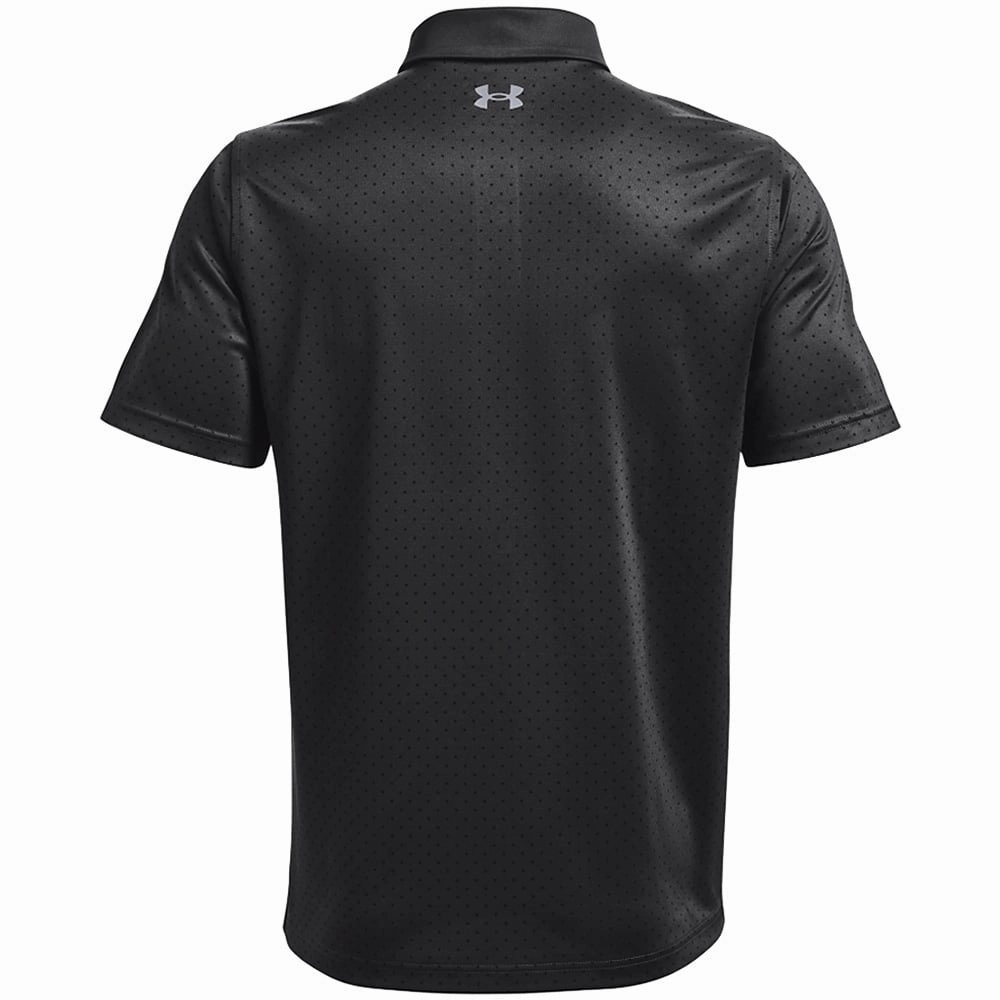 Breezy Design Under Armour Performance Printed Polo Shirt - Jet Grey/Black Steel