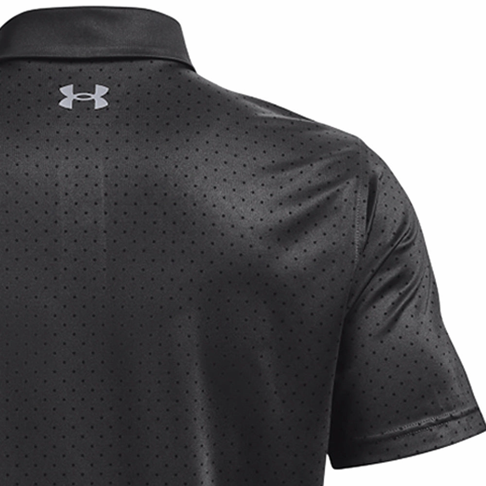 Under Armour Performance Printed Polo Shirt - Jet Grey/Black Steel Fashion-Forward Look