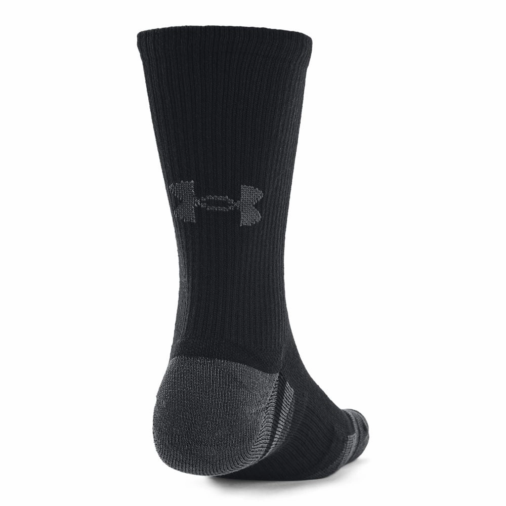 Continental Under Armour Performance Tech Crew Socks (3 Pairs) - Mod Grey/White/Black