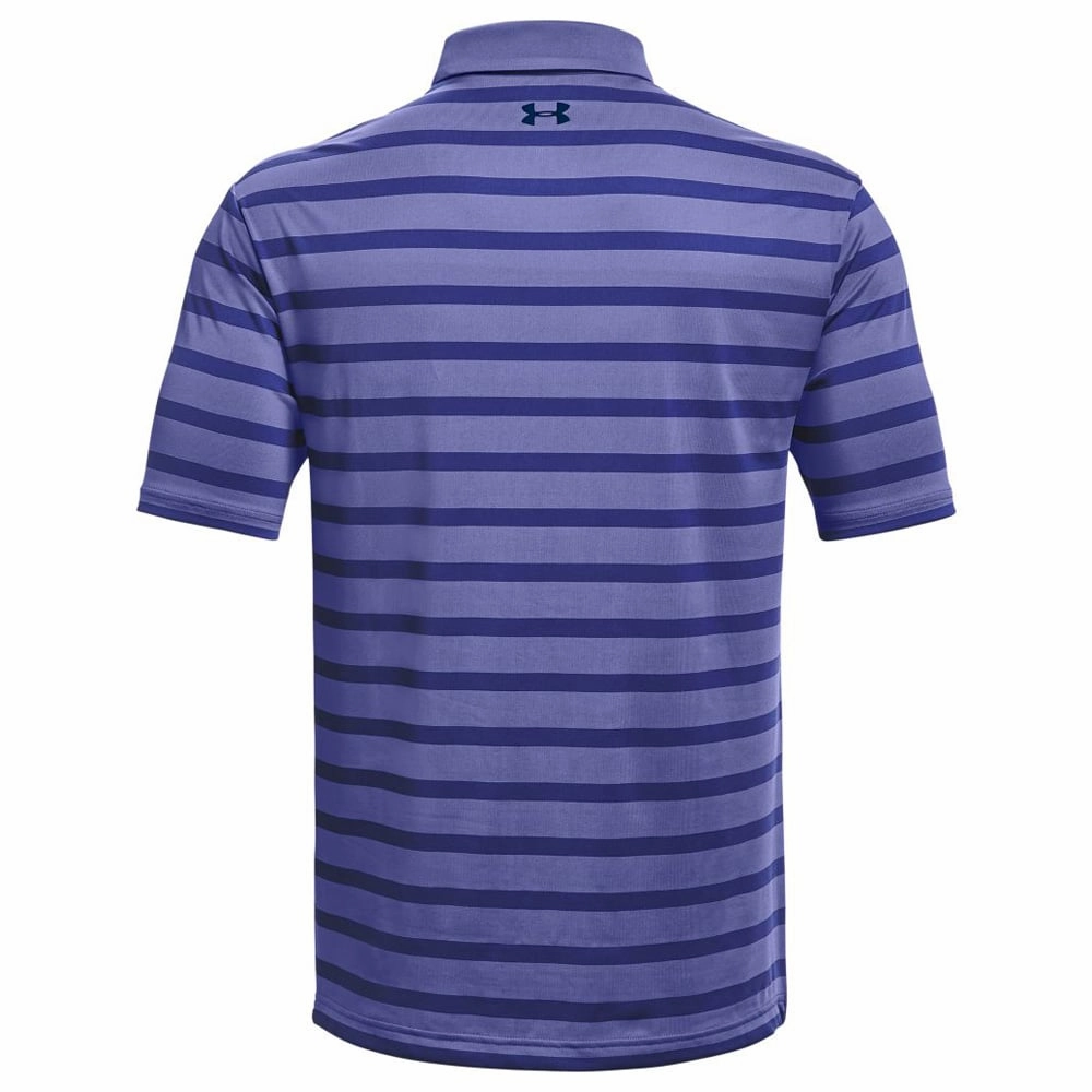 Minimalist Layer Under Armour Playoff 2.0 Back 9 Stripe Polo Shirt - Starlight/Regal