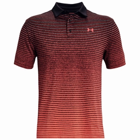 Under Armour Playoff 2.0 Polo Shirt - Black/Venom Red Cozy and Fashionable
