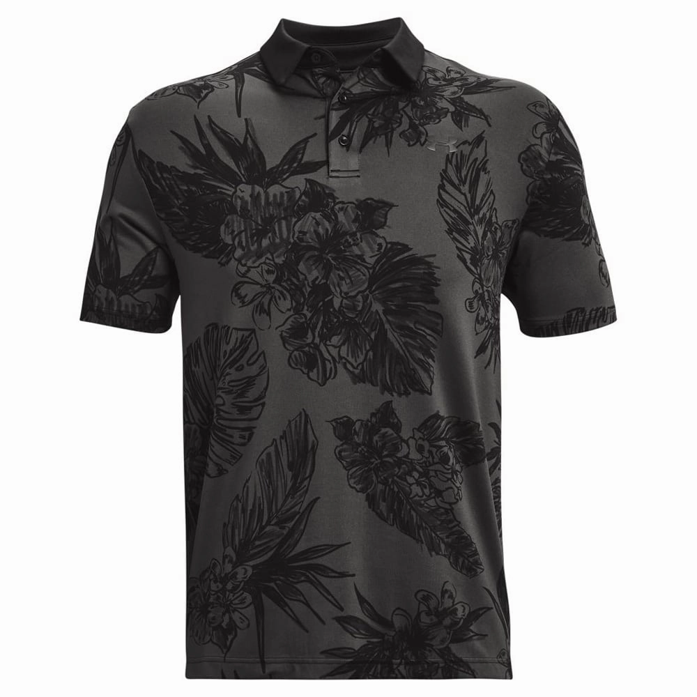 Under Armour Playoff 2.0 Polo Shirt - Floral Black Fashion Must-Have