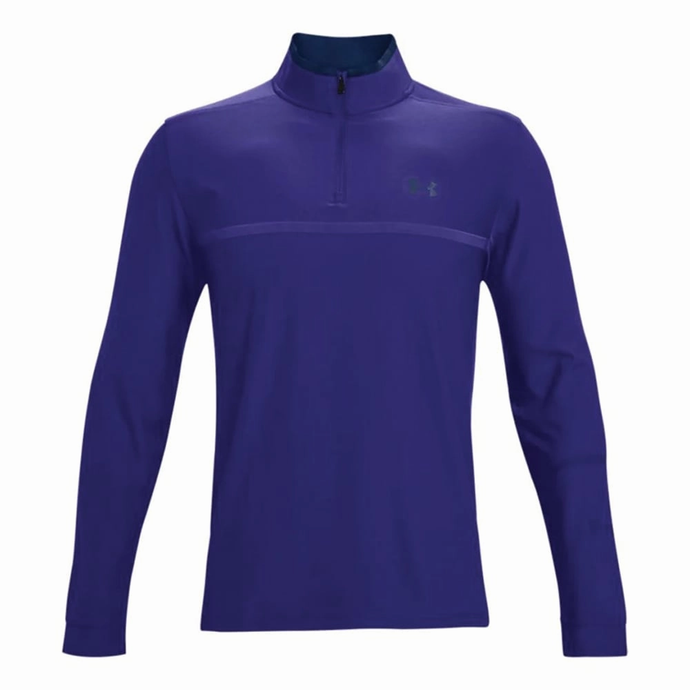 UV resistant Under Armour Playoff 2.0 Quarter Zip Pullover Top - Regal