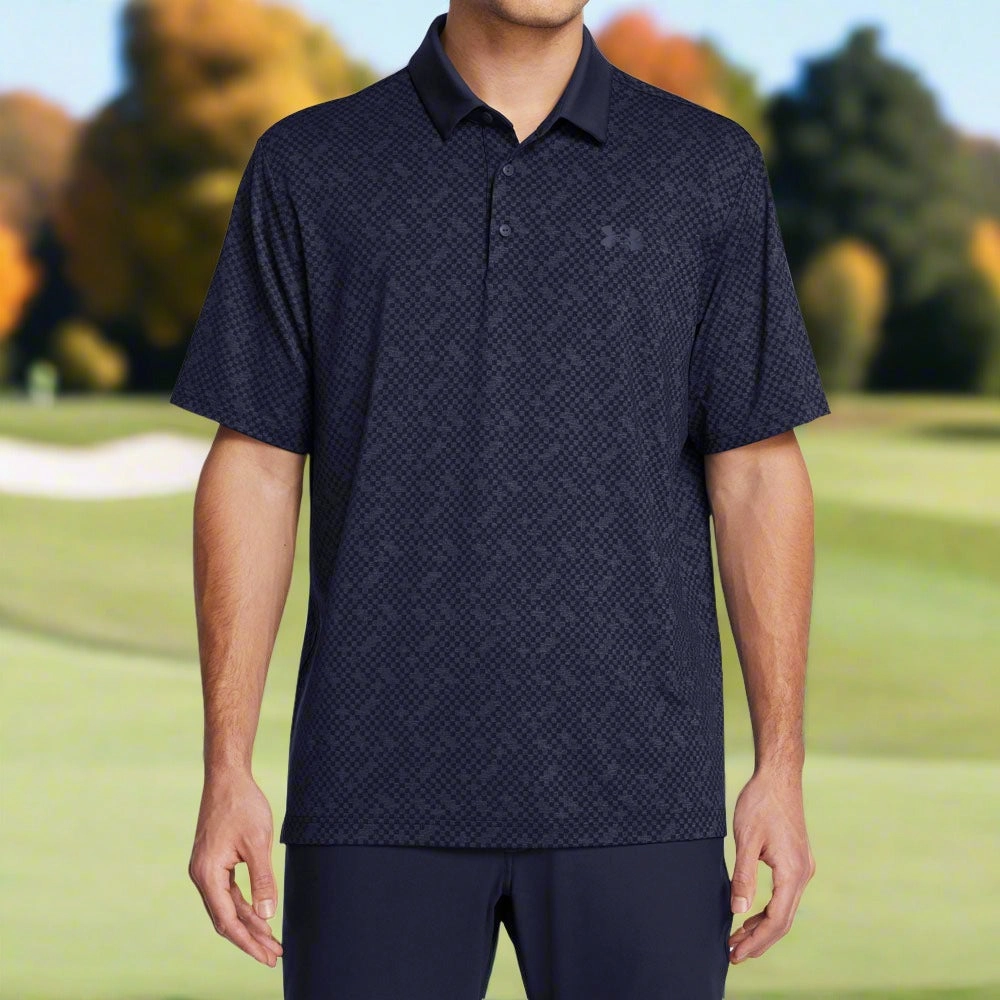 Kids clothing Smart Fit Under Armour Playoff 3.0 Check Jaq Polo Shirt - Midnight Navy