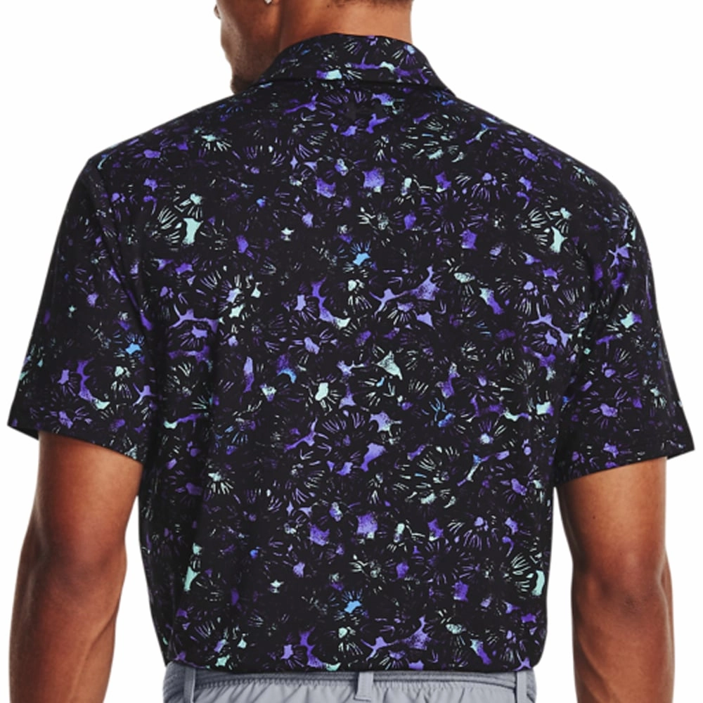 Easy Style Wear Vintage authenticity Under Armour Playoff 3.0 Printed Polo Shirt - Black/Neo Turquoise