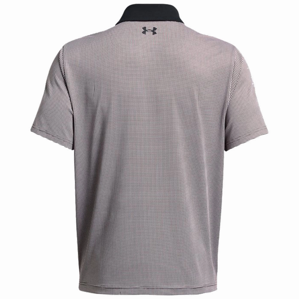 Comfortable And Trendy Under Armour Playoff 3.0 Printed Polo Shirt - Black/Red Solstice/Black