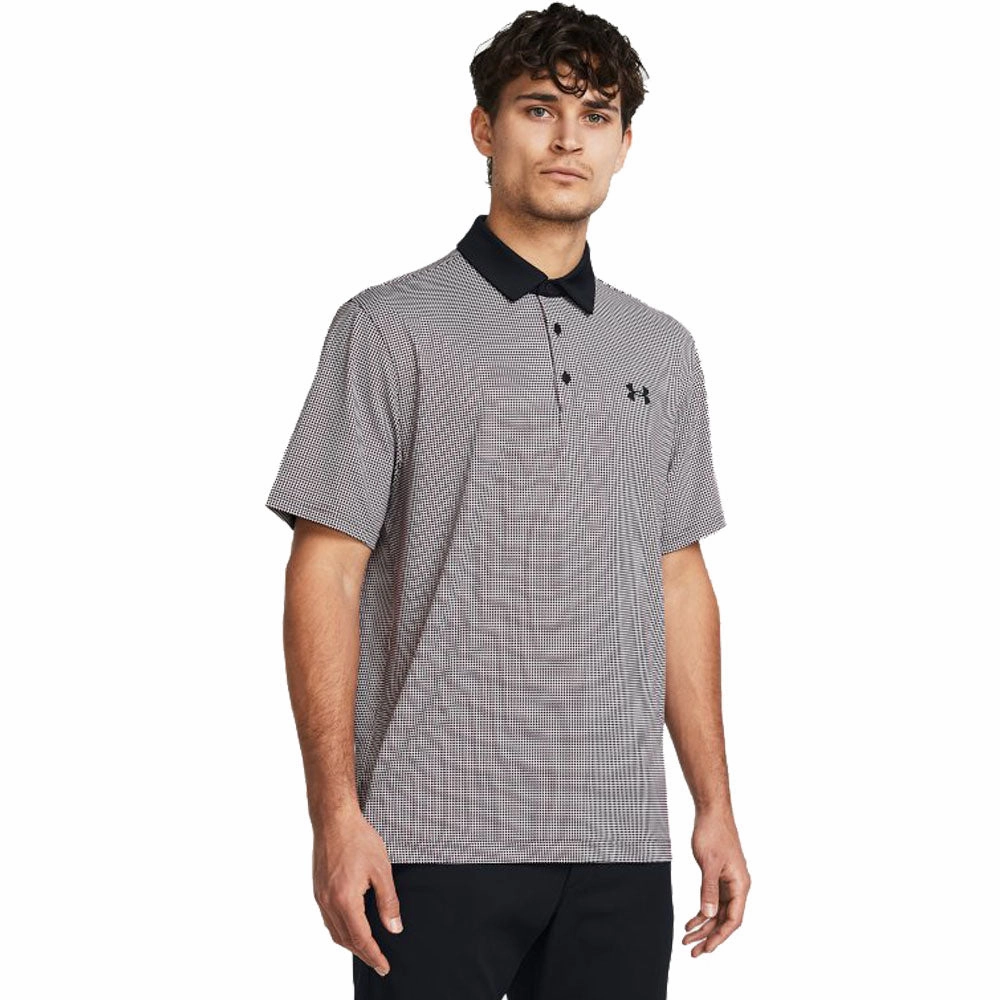 Casual Choice FadeResistantPrint Under Armour Playoff 3.0 Printed Polo Shirt - Black/Red Solstice/Black
