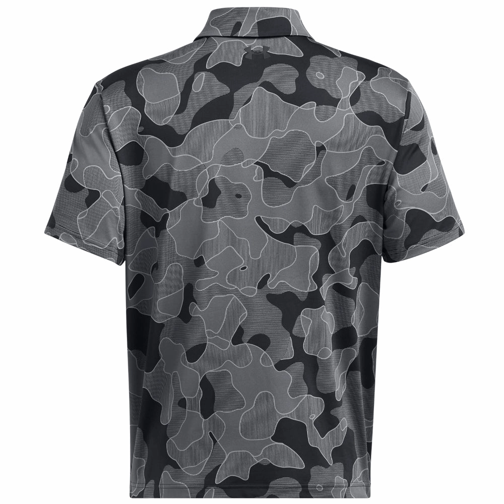 Under Armour Playoff 3.0 Printed Polo Shirt - Black Trendy Comfort Fit