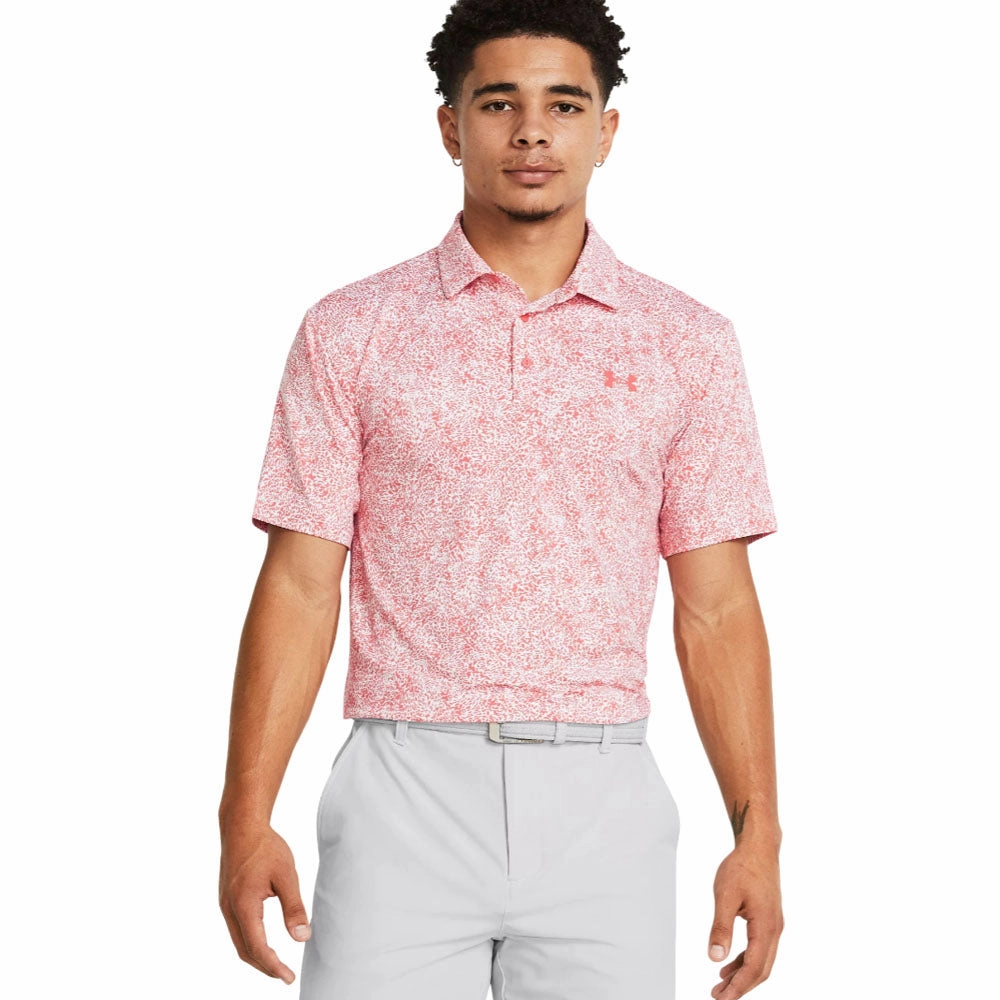 Breathable mesh lining Under Armour Playoff 3.0 Printed Polo Shirt - Coho/White/Coho
