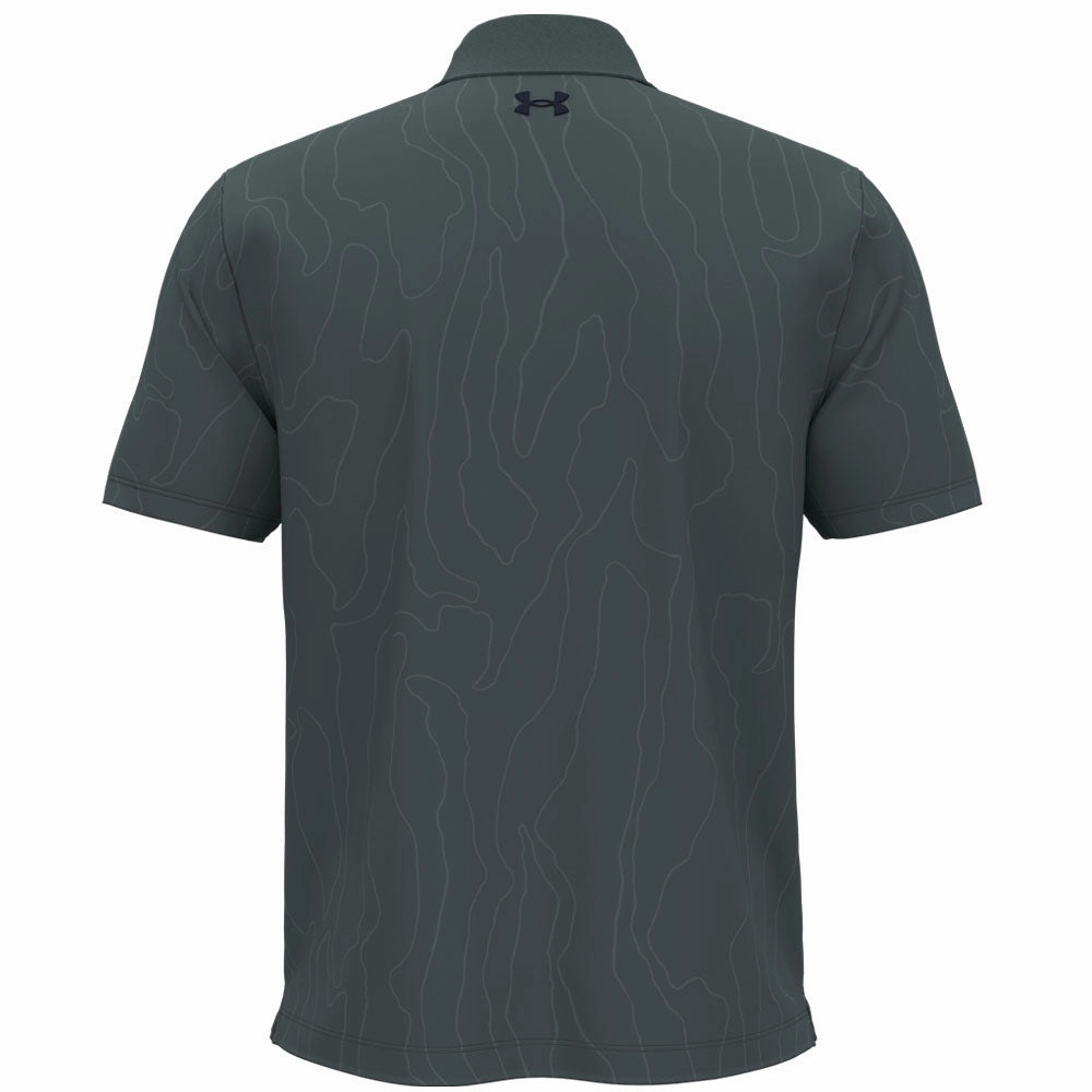 Cozy Vibes AllDay Comfort Under Armour Playoff 3.0 Printed Polo Shirt - Jasper Blue/Midnight Navy
