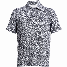 Lightweight Layer Slim Fit Design Under Armour Playoff 3.0 Printed Polo Shirt - Midnight Navy/Midnight Navy