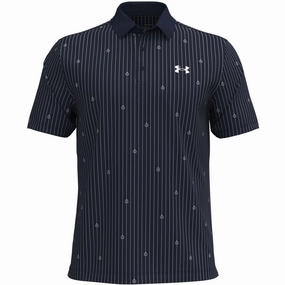 Casual Vibes Under Armour Playoff 3.0 Printed Polo Shirt - Midnight Navy/White