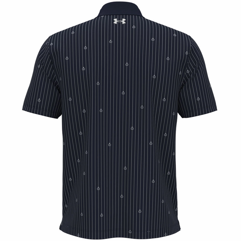 QuickDryTechnology Under Armour Playoff 3.0 Printed Polo Shirt - Midnight Navy/White